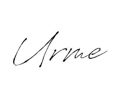 Use a signature maker to create a handwritten signature online. With this signature software, you can design (Antro_Vectra) your own signature for name Urme. Urme signature style 6 images and pictures png