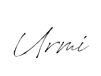 Make a beautiful signature design for name Urmi. With this signature (Antro_Vectra) style, you can create a handwritten signature for free. Urmi signature style 6 images and pictures png