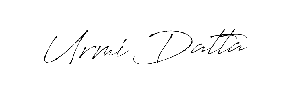 Urmi Datta stylish signature style. Best Handwritten Sign (Antro_Vectra) for my name. Handwritten Signature Collection Ideas for my name Urmi Datta. Urmi Datta signature style 6 images and pictures png