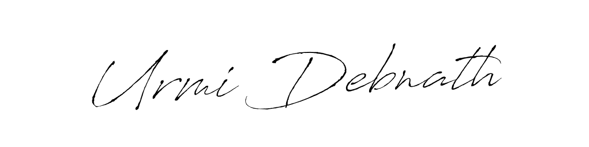 Also we have Urmi Debnath name is the best signature style. Create professional handwritten signature collection using Antro_Vectra autograph style. Urmi Debnath signature style 6 images and pictures png