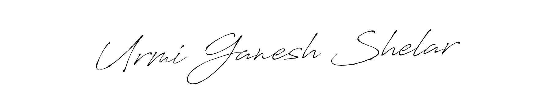 Also You can easily find your signature by using the search form. We will create Urmi Ganesh Shelar name handwritten signature images for you free of cost using Antro_Vectra sign style. Urmi Ganesh Shelar signature style 6 images and pictures png