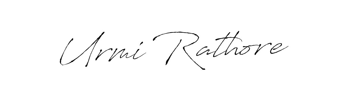 Create a beautiful signature design for name Urmi Rathore. With this signature (Antro_Vectra) fonts, you can make a handwritten signature for free. Urmi Rathore signature style 6 images and pictures png