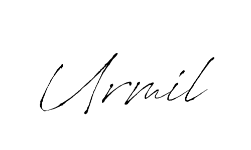 How to make Urmil signature? Antro_Vectra is a professional autograph style. Create handwritten signature for Urmil name. Urmil signature style 6 images and pictures png