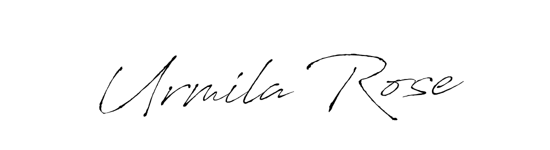 Design your own signature with our free online signature maker. With this signature software, you can create a handwritten (Antro_Vectra) signature for name Urmila Rose. Urmila Rose signature style 6 images and pictures png