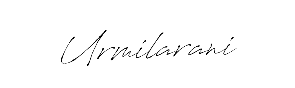 Design your own signature with our free online signature maker. With this signature software, you can create a handwritten (Antro_Vectra) signature for name Urmilarani. Urmilarani signature style 6 images and pictures png