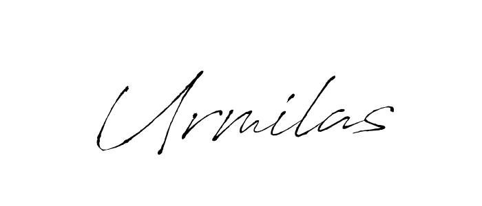 Use a signature maker to create a handwritten signature online. With this signature software, you can design (Antro_Vectra) your own signature for name Urmilas. Urmilas signature style 6 images and pictures png