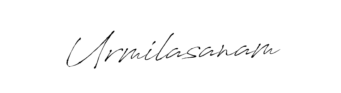Urmilasanam stylish signature style. Best Handwritten Sign (Antro_Vectra) for my name. Handwritten Signature Collection Ideas for my name Urmilasanam. Urmilasanam signature style 6 images and pictures png
