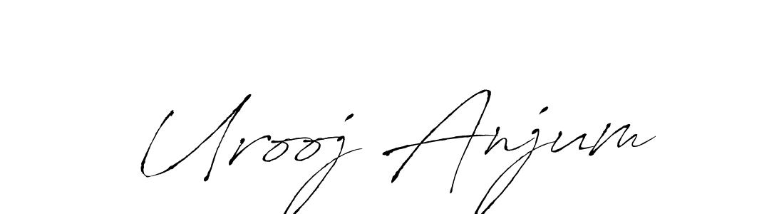 Urooj Anjum stylish signature style. Best Handwritten Sign (Antro_Vectra) for my name. Handwritten Signature Collection Ideas for my name Urooj Anjum. Urooj Anjum signature style 6 images and pictures png