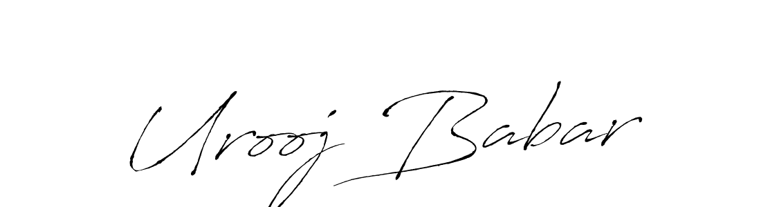 Make a beautiful signature design for name Urooj Babar. Use this online signature maker to create a handwritten signature for free. Urooj Babar signature style 6 images and pictures png