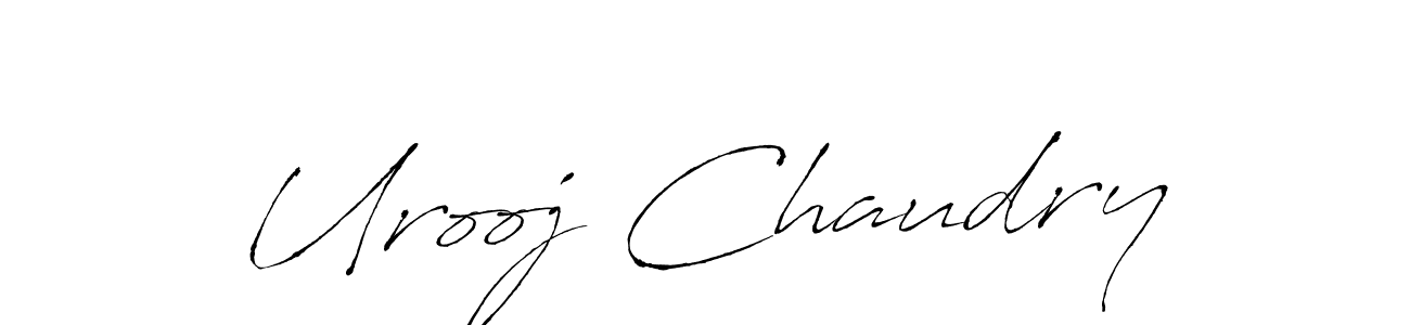 How to Draw Urooj Chaudry signature style? Antro_Vectra is a latest design signature styles for name Urooj Chaudry. Urooj Chaudry signature style 6 images and pictures png