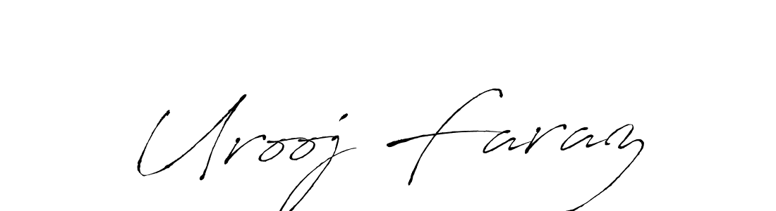 Create a beautiful signature design for name Urooj Faraz. With this signature (Antro_Vectra) fonts, you can make a handwritten signature for free. Urooj Faraz signature style 6 images and pictures png