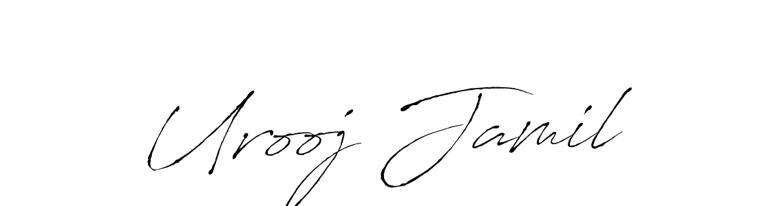 if you are searching for the best signature style for your name Urooj Jamil. so please give up your signature search. here we have designed multiple signature styles  using Antro_Vectra. Urooj Jamil signature style 6 images and pictures png