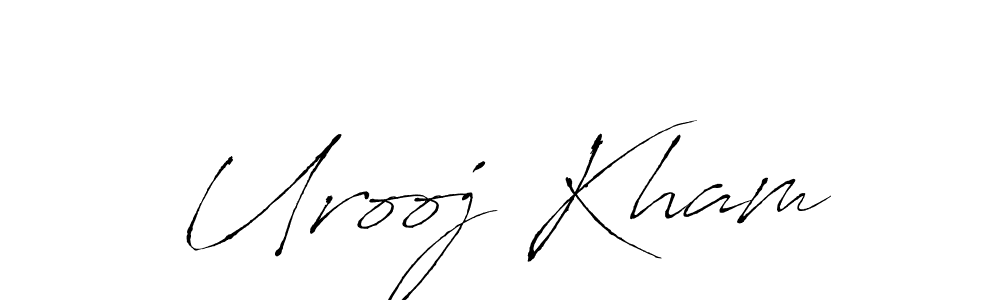 Make a beautiful signature design for name Urooj Kham. Use this online signature maker to create a handwritten signature for free. Urooj Kham signature style 6 images and pictures png