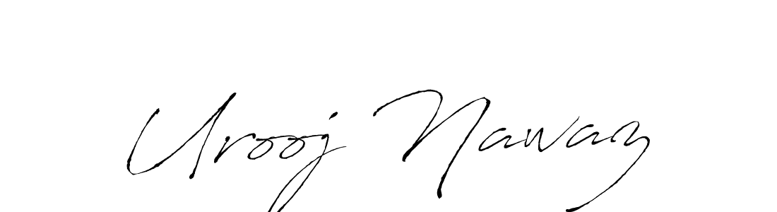 Create a beautiful signature design for name Urooj Nawaz. With this signature (Antro_Vectra) fonts, you can make a handwritten signature for free. Urooj Nawaz signature style 6 images and pictures png