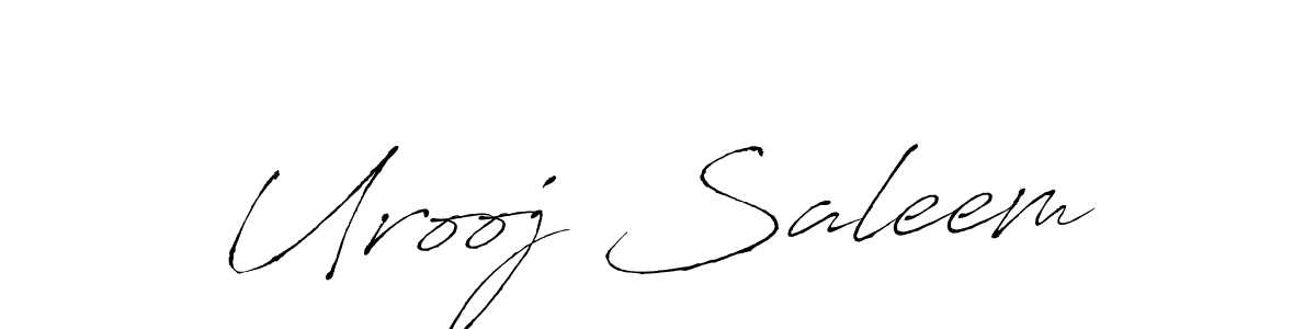 This is the best signature style for the Urooj Saleem name. Also you like these signature font (Antro_Vectra). Mix name signature. Urooj Saleem signature style 6 images and pictures png