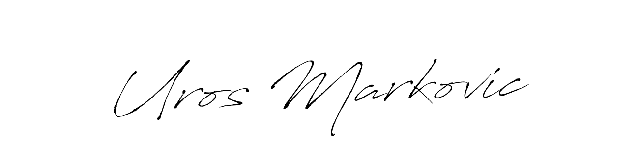 Also we have Uros Markovic name is the best signature style. Create professional handwritten signature collection using Antro_Vectra autograph style. Uros Markovic signature style 6 images and pictures png