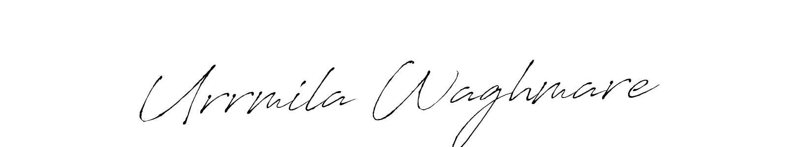 Antro_Vectra is a professional signature style that is perfect for those who want to add a touch of class to their signature. It is also a great choice for those who want to make their signature more unique. Get Urrmila Waghmare name to fancy signature for free. Urrmila Waghmare signature style 6 images and pictures png