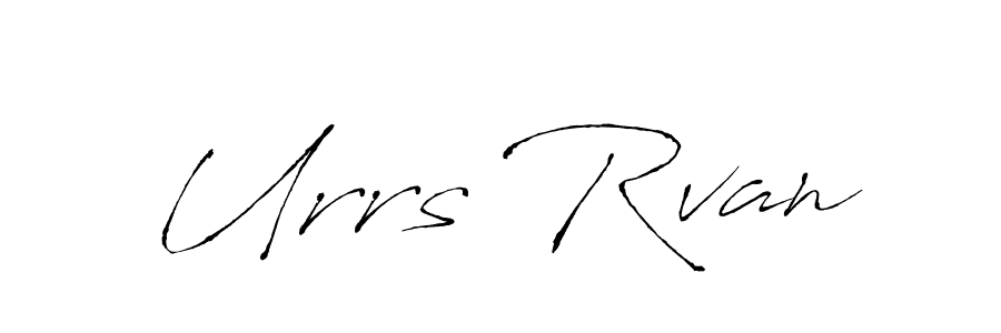 Urrs Rvan stylish signature style. Best Handwritten Sign (Antro_Vectra) for my name. Handwritten Signature Collection Ideas for my name Urrs Rvan. Urrs Rvan signature style 6 images and pictures png