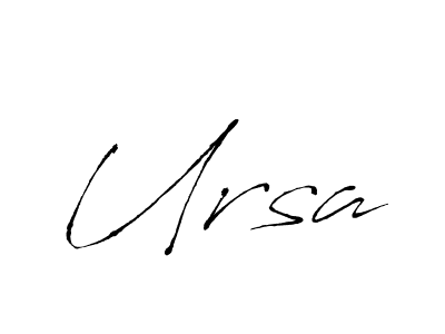 How to make Ursa signature? Antro_Vectra is a professional autograph style. Create handwritten signature for Ursa name. Ursa signature style 6 images and pictures png