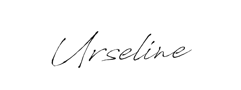 Create a beautiful signature design for name Urseline. With this signature (Antro_Vectra) fonts, you can make a handwritten signature for free. Urseline signature style 6 images and pictures png
