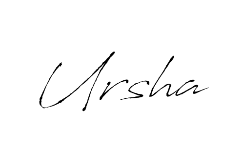 Design your own signature with our free online signature maker. With this signature software, you can create a handwritten (Antro_Vectra) signature for name Ursha. Ursha signature style 6 images and pictures png