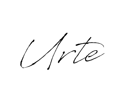You should practise on your own different ways (Antro_Vectra) to write your name (Urte) in signature. don't let someone else do it for you. Urte signature style 6 images and pictures png