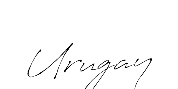 Urugay stylish signature style. Best Handwritten Sign (Antro_Vectra) for my name. Handwritten Signature Collection Ideas for my name Urugay. Urugay signature style 6 images and pictures png