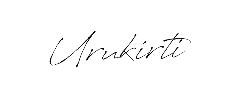 Use a signature maker to create a handwritten signature online. With this signature software, you can design (Antro_Vectra) your own signature for name Urukirti. Urukirti signature style 6 images and pictures png