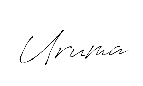 Antro_Vectra is a professional signature style that is perfect for those who want to add a touch of class to their signature. It is also a great choice for those who want to make their signature more unique. Get Uruma name to fancy signature for free. Uruma signature style 6 images and pictures png