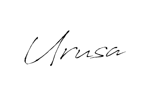 Make a beautiful signature design for name Urusa. With this signature (Antro_Vectra) style, you can create a handwritten signature for free. Urusa signature style 6 images and pictures png