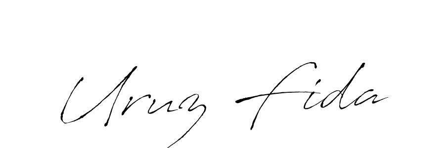 Antro_Vectra is a professional signature style that is perfect for those who want to add a touch of class to their signature. It is also a great choice for those who want to make their signature more unique. Get Uruz Fida name to fancy signature for free. Uruz Fida signature style 6 images and pictures png