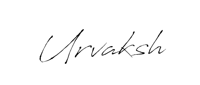 Create a beautiful signature design for name Urvaksh. With this signature (Antro_Vectra) fonts, you can make a handwritten signature for free. Urvaksh signature style 6 images and pictures png