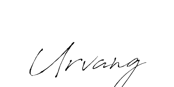 Make a beautiful signature design for name Urvang. With this signature (Antro_Vectra) style, you can create a handwritten signature for free. Urvang signature style 6 images and pictures png