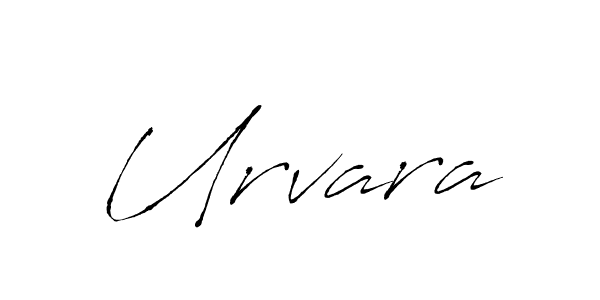 Design your own signature with our free online signature maker. With this signature software, you can create a handwritten (Antro_Vectra) signature for name Urvara. Urvara signature style 6 images and pictures png