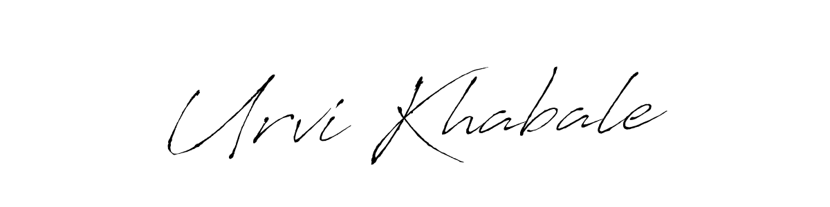 Create a beautiful signature design for name Urvi Khabale. With this signature (Antro_Vectra) fonts, you can make a handwritten signature for free. Urvi Khabale signature style 6 images and pictures png