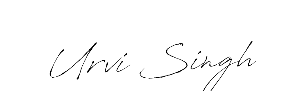 Design your own signature with our free online signature maker. With this signature software, you can create a handwritten (Antro_Vectra) signature for name Urvi Singh. Urvi Singh signature style 6 images and pictures png