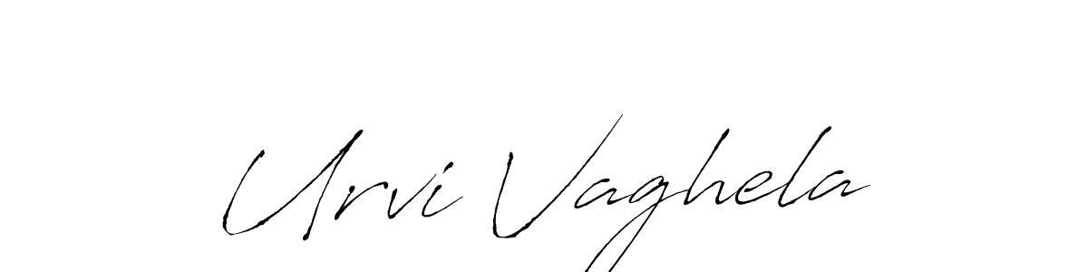 Create a beautiful signature design for name Urvi Vaghela. With this signature (Antro_Vectra) fonts, you can make a handwritten signature for free. Urvi Vaghela signature style 6 images and pictures png