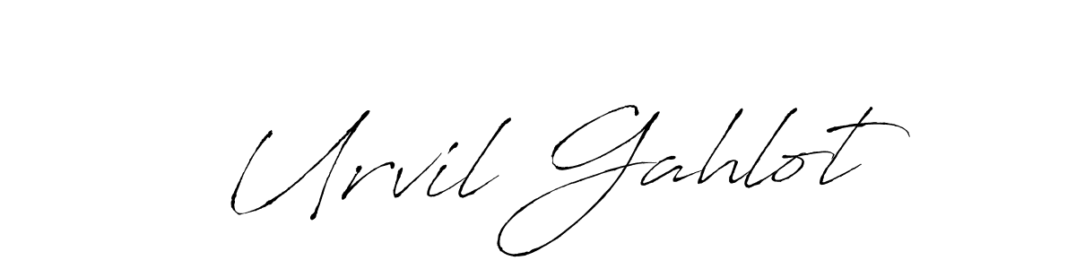 How to make Urvil Gahlot signature? Antro_Vectra is a professional autograph style. Create handwritten signature for Urvil Gahlot name. Urvil Gahlot signature style 6 images and pictures png