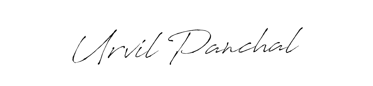 You should practise on your own different ways (Antro_Vectra) to write your name (Urvil Panchal) in signature. don't let someone else do it for you. Urvil Panchal signature style 6 images and pictures png