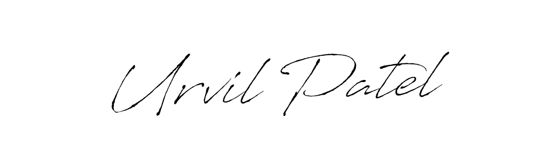 The best way (Antro_Vectra) to make a short signature is to pick only two or three words in your name. The name Urvil Patel include a total of six letters. For converting this name. Urvil Patel signature style 6 images and pictures png