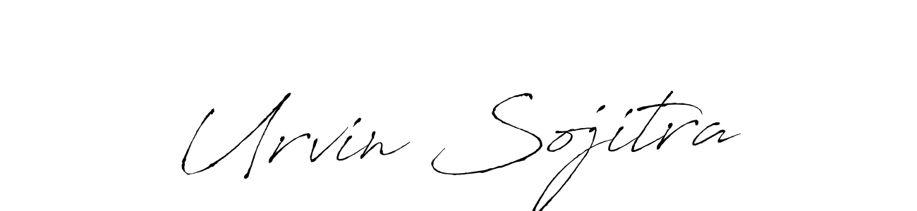 Urvin Sojitra stylish signature style. Best Handwritten Sign (Antro_Vectra) for my name. Handwritten Signature Collection Ideas for my name Urvin Sojitra. Urvin Sojitra signature style 6 images and pictures png