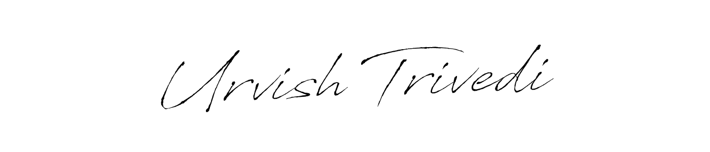 Similarly Antro_Vectra is the best handwritten signature design. Signature creator online .You can use it as an online autograph creator for name Urvish Trivedi. Urvish Trivedi signature style 6 images and pictures png