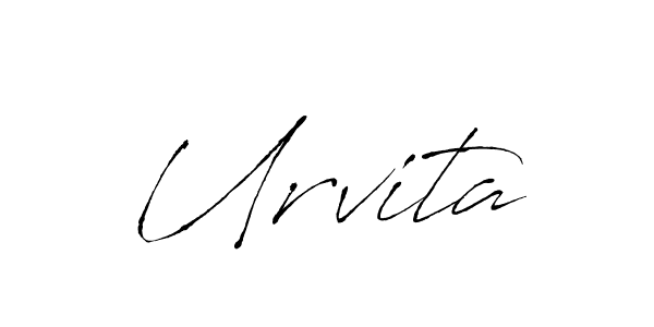 Use a signature maker to create a handwritten signature online. With this signature software, you can design (Antro_Vectra) your own signature for name Urvita. Urvita signature style 6 images and pictures png