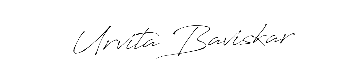 The best way (Antro_Vectra) to make a short signature is to pick only two or three words in your name. The name Urvita Baviskar include a total of six letters. For converting this name. Urvita Baviskar signature style 6 images and pictures png