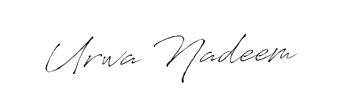 How to make Urwa Nadeem name signature. Use Antro_Vectra style for creating short signs online. This is the latest handwritten sign. Urwa Nadeem signature style 6 images and pictures png