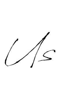 How to make Us signature? Antro_Vectra is a professional autograph style. Create handwritten signature for Us name. Us signature style 6 images and pictures png