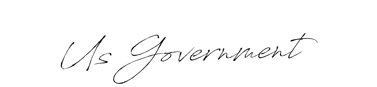 Create a beautiful signature design for name Us Government. With this signature (Antro_Vectra) fonts, you can make a handwritten signature for free. Us Government signature style 6 images and pictures png