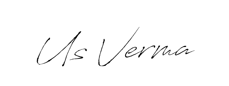 How to make Us Verma signature? Antro_Vectra is a professional autograph style. Create handwritten signature for Us Verma name. Us Verma signature style 6 images and pictures png