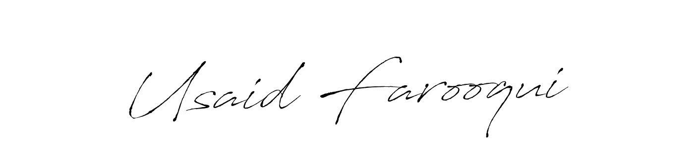 Also You can easily find your signature by using the search form. We will create Usaid Farooqui name handwritten signature images for you free of cost using Antro_Vectra sign style. Usaid Farooqui signature style 6 images and pictures png