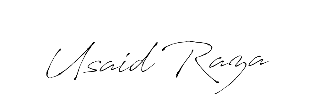 Make a short Usaid Raza signature style. Manage your documents anywhere anytime using Antro_Vectra. Create and add eSignatures, submit forms, share and send files easily. Usaid Raza signature style 6 images and pictures png